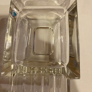 Vintage Art Deco Glass Ashtray slots for 5 cigarettes.